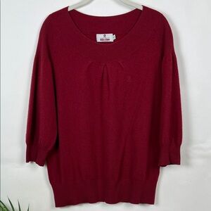 Montagut Paris Cashmere Sweater Elegant Red Sweater